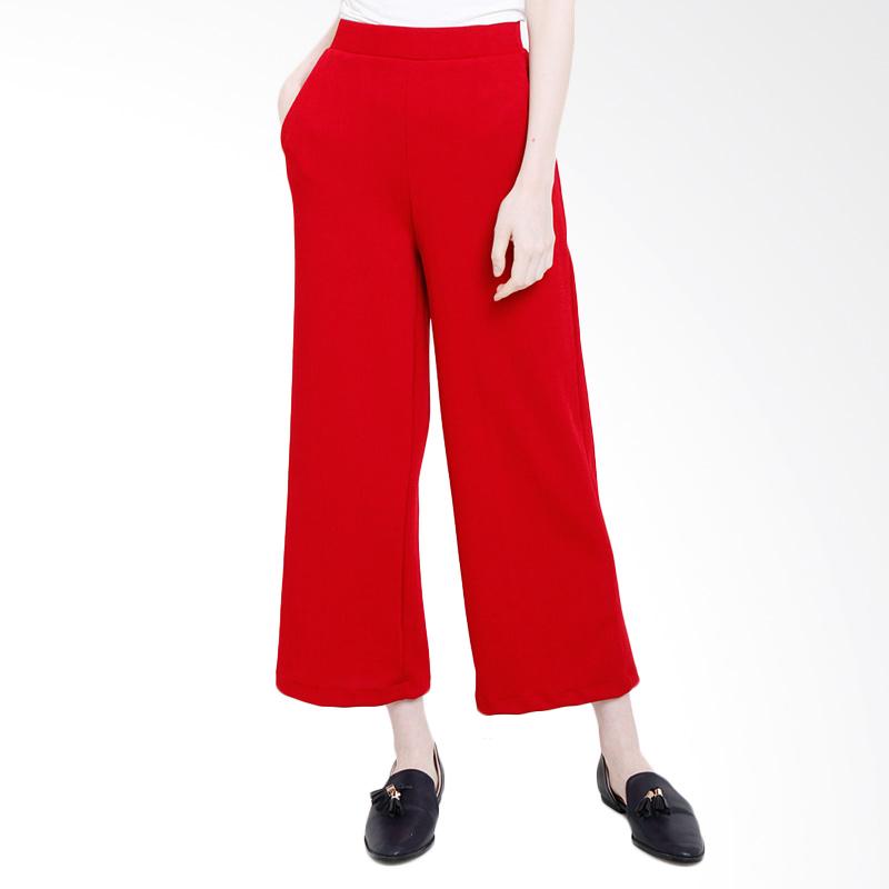 Cocolyn Vanessa long Cullotes Pants - Red