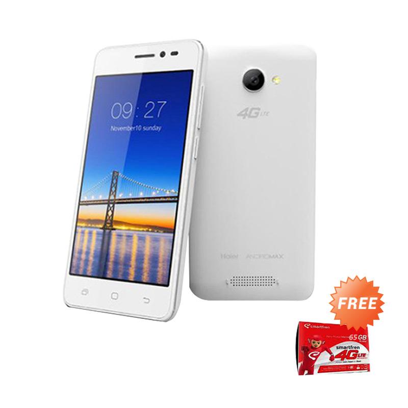 Smartfren Andromax A Smartphone - Putih [8 GB/ 1 GB/ 4G LTE] + Free Kuota 65 GB