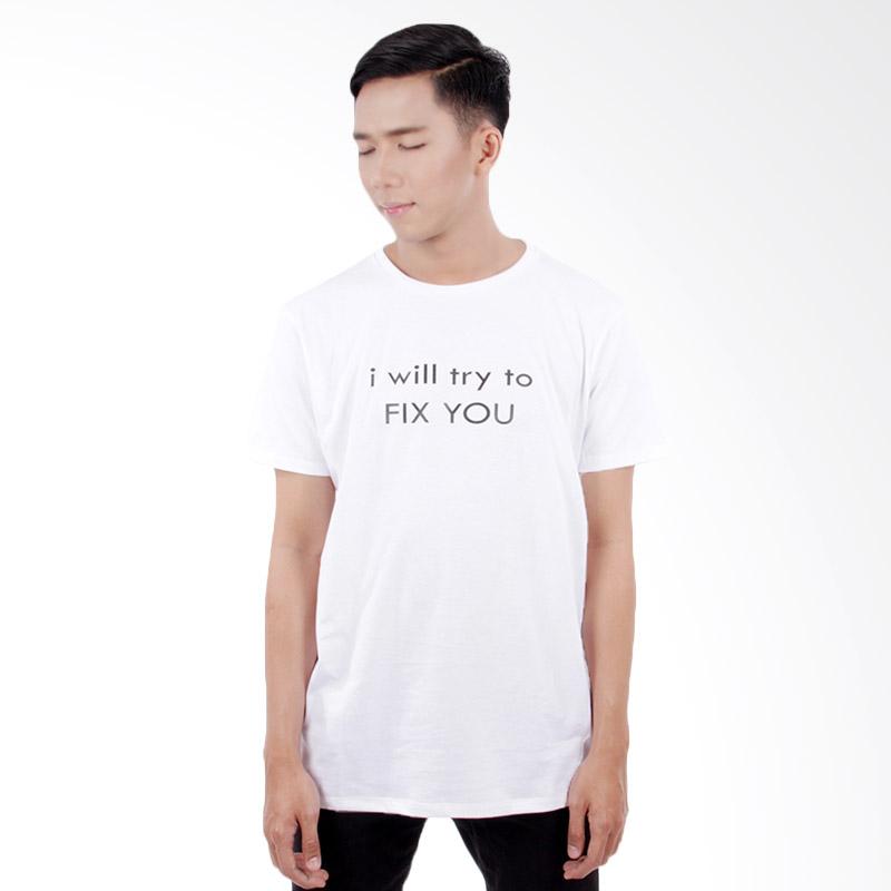 Word.o T-shirt Fix You Lengan Pendek Kaos Pria - Putih Extra diskon 7% setiap hari Extra diskon 5% setiap hari Citibank – lebih hemat 10%