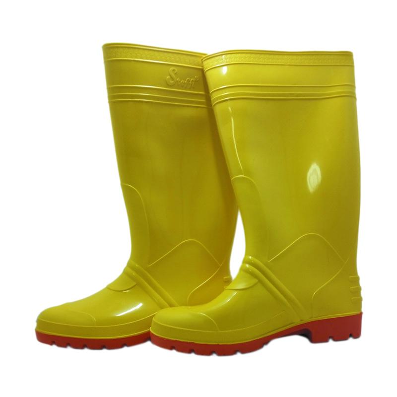 Steffi Karet Sepatu Boots - Kuning [Tinggi 41 cm]