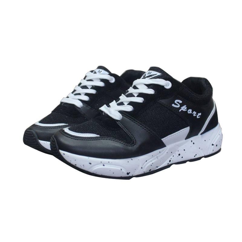 Vielin Sneaker Sporty Sepatu Wanita - Black