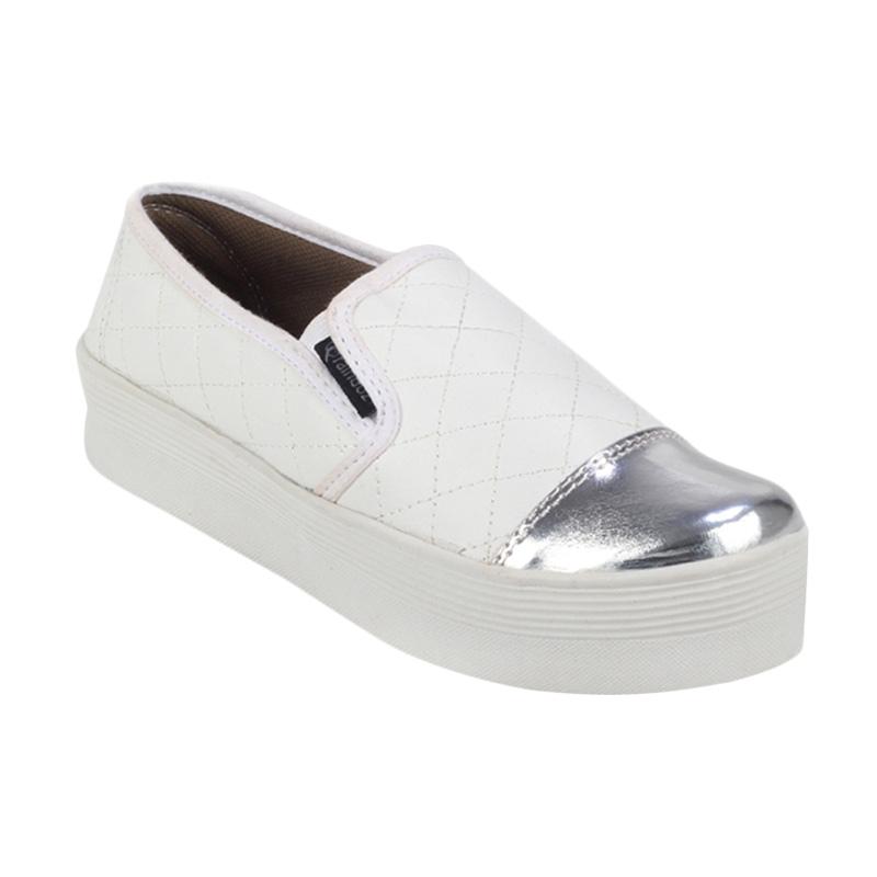 Raindoz Women Felicia Slip On Shoes - White