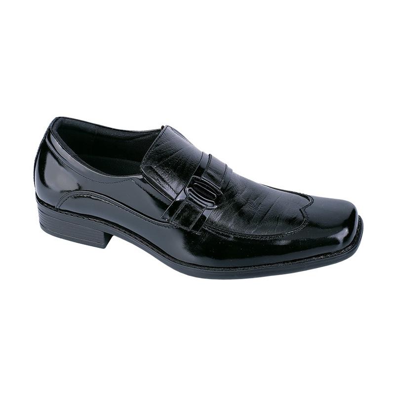 Syaqinah 212 Kulit Sepatu Formal Pria - Hitam