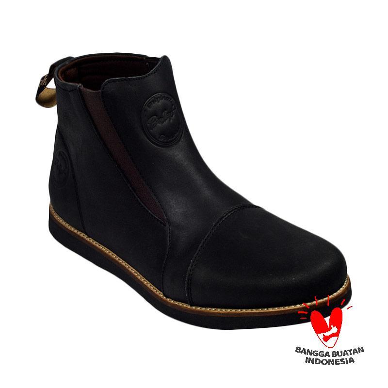 Bradley Aldevaro High Boots Sepatu Pria - Black