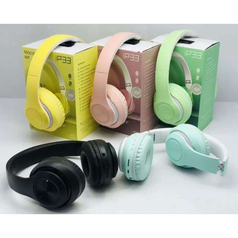 Jual Headset Bluetooth Bando inpods Macaron P33 Headphone Inpods