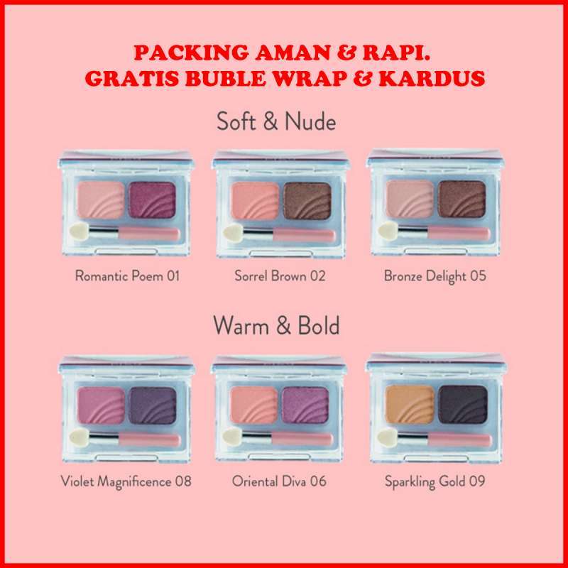 Jual Pixy 2 Shades Eyeshadow Lembut Natural Long Lasting 02 di