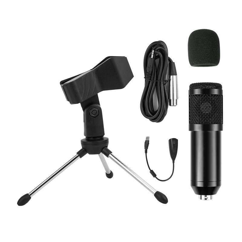 Jual Studio Recording Condenser Microphone Kit Usb Cable Audio Cable For Podcast Murah Mei 2021 Blibli