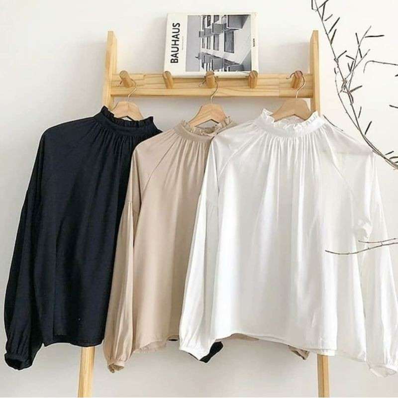 Jual Blouse Wanita Sonya Blouse Blouse Korea Atasan Wanita Pakaian Terlaris Korean Style Terbaru Juni 2021 Blibli