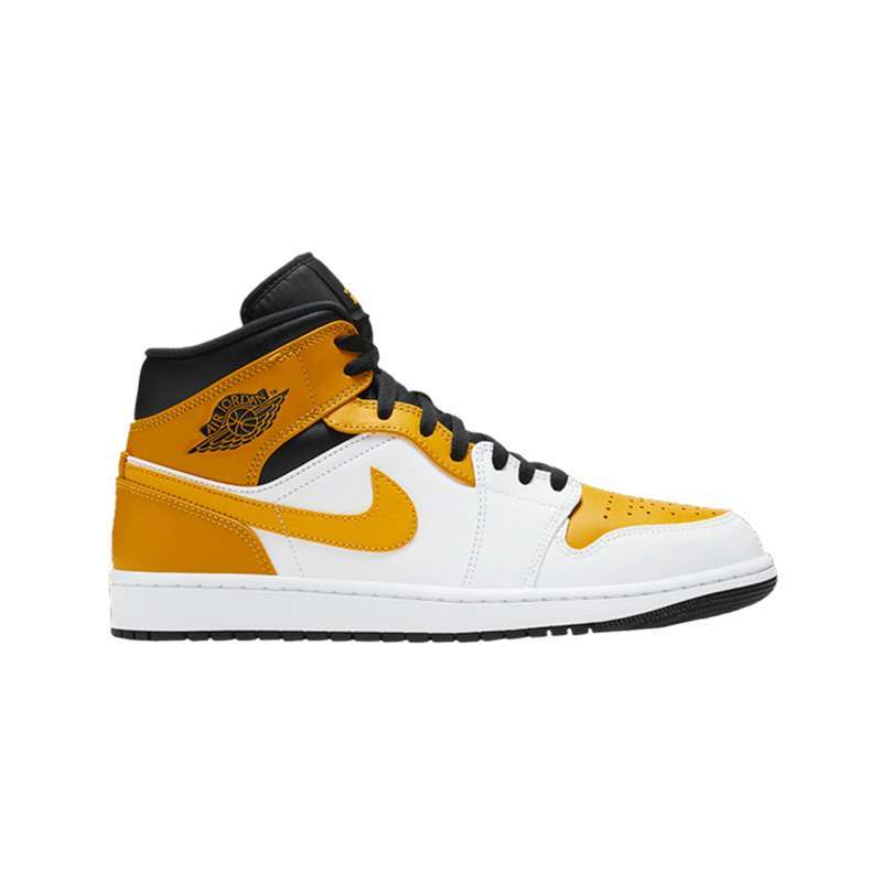 air jordan 1 mid white yellow