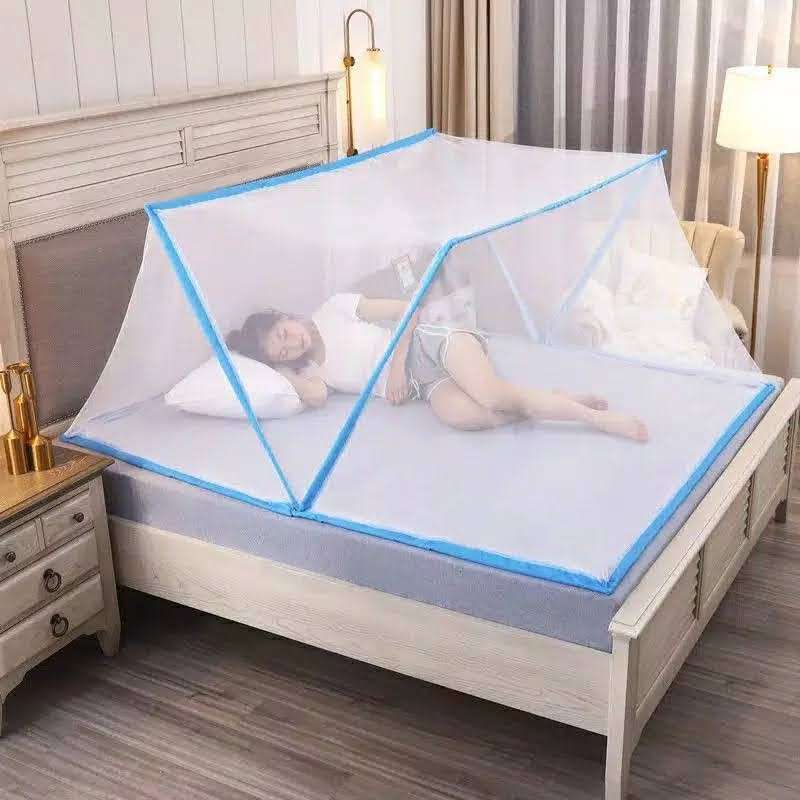 Jual Kelambu Kotak Lipat Ukuran 100x190cm Kelambu Tidur Anti Nyamuk Biru Bubble Terbaru Juli 2021 Blibli