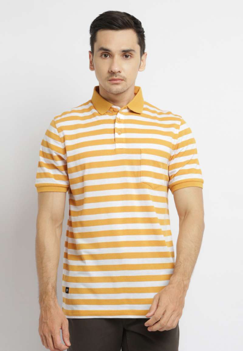 Promo Arnett Baju Pria Polo Shirt Garis 
