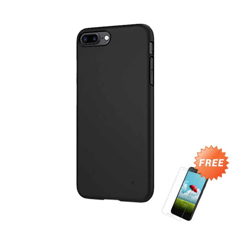 Jual Oem Slim Hardcase Casing For Apple Iphone 7 Plus Black Matte Free Tempered Glass Online September 2020 Blibli Com