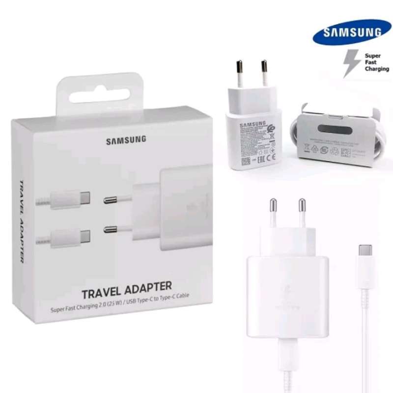 25 Watt Samsung Type C Fast Charger Cable Promo Charger Samsung