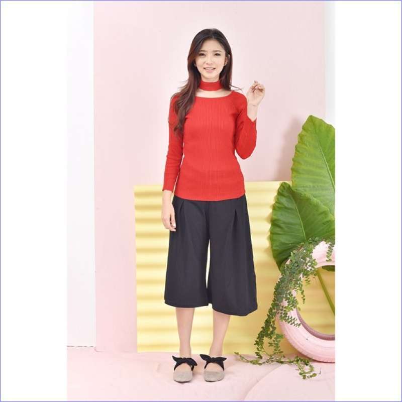 Jual Korean Style HighNeck Knitwear 