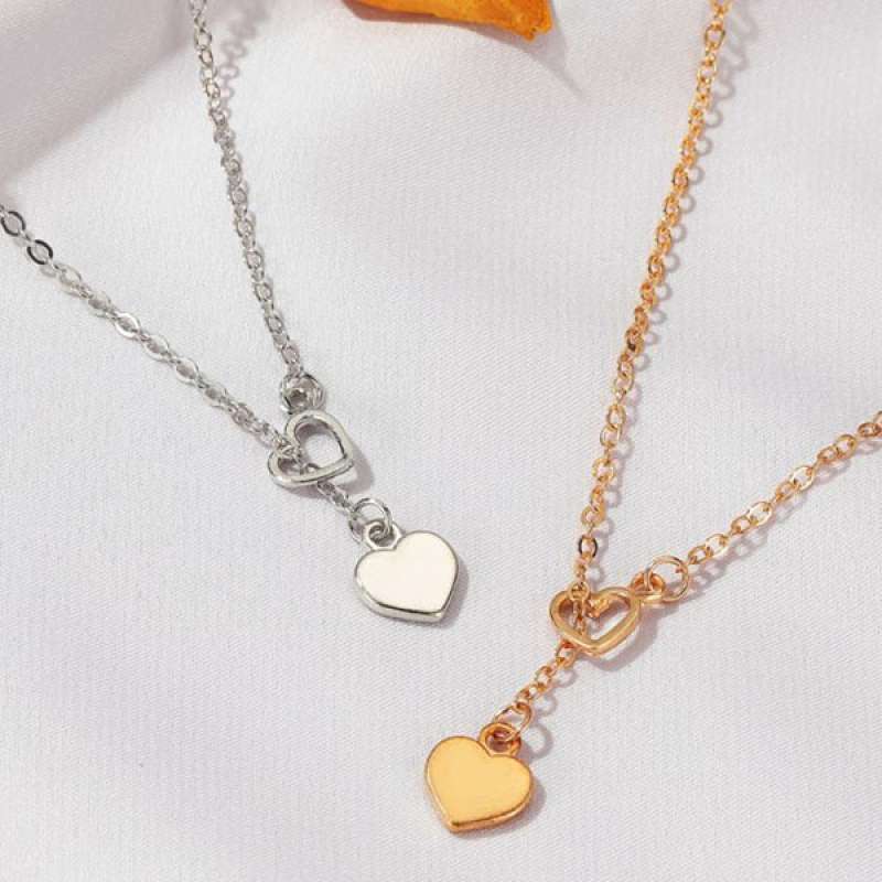 Jual kalung hati heart shaped pendant 