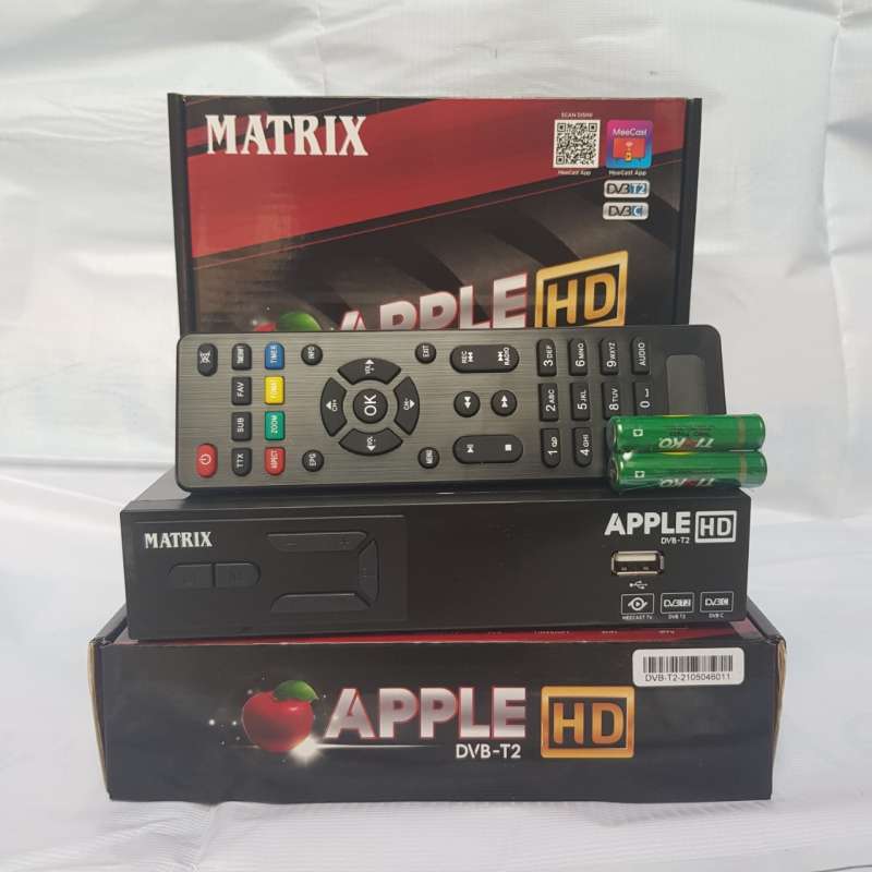 Box set matrix dvb tv t2 digital top apple Cara Setting
