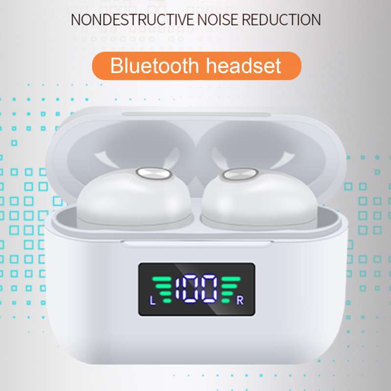 Stereo Digital Display Earbuds Headset 