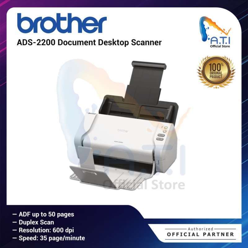 Jual BROTHER Scanner ADS2200 2sided 