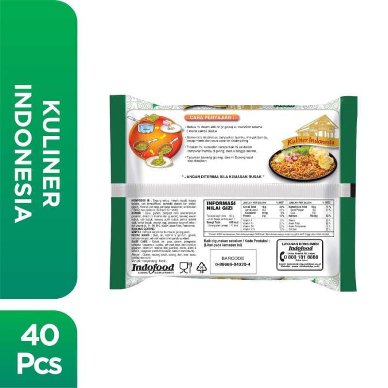 Jual Indomie Mie Goreng Aceh 90gr 1 Dus Isi 40 Halal Fried