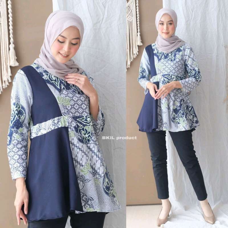Promo Atasan Batik Modern - Blous Batik - Blouse Wanita - Kombinasi Lace -  Busui - M Diskon 42% Di Seller Batik Putri Dina - Kertijayan, Kab.  Pekalongan | Blibli