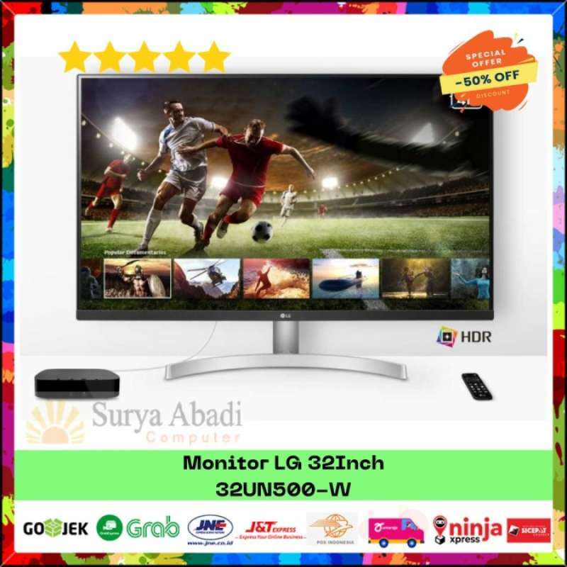 Jual Monitor LG 31.5 Inch 32UN500-W UHD 4K 3840x2160 HDR di Seller Surya  Abadi Computer - Kota Jakarta Pusat, DKI Jakarta | Blibli