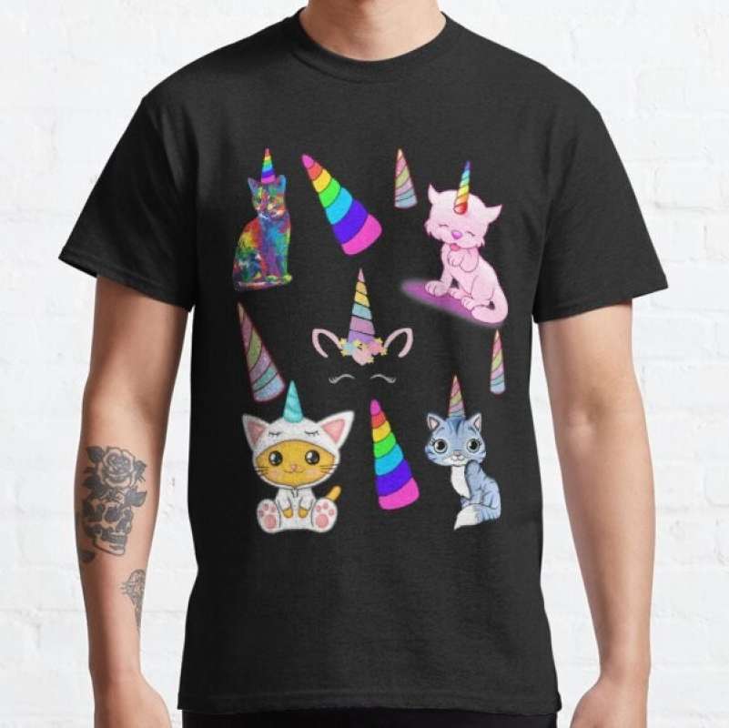 Promo Kaos Pria Wanita Unicorn kitty. T 