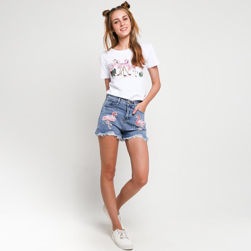 T-Shirt \u0026 Short Jeans Pants Set Pakaian 
