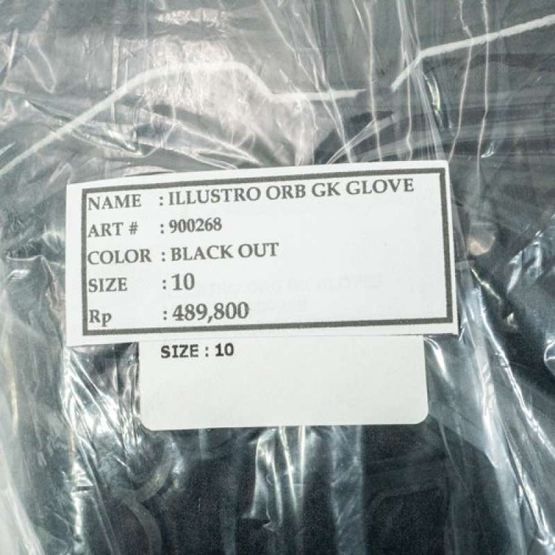 Jual Sarung Tangan Kiper Calci Illustro Orb Black Out ...