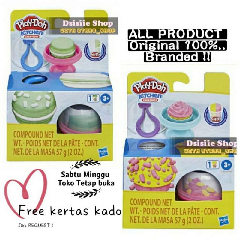 Jual Play Doh Cupcake and Macarons - Mini Playdoh Original ( Harga