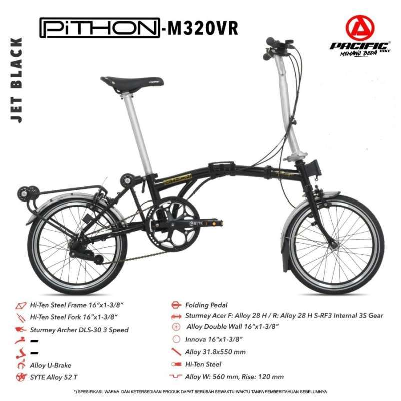 Pacific python on sale folding bike