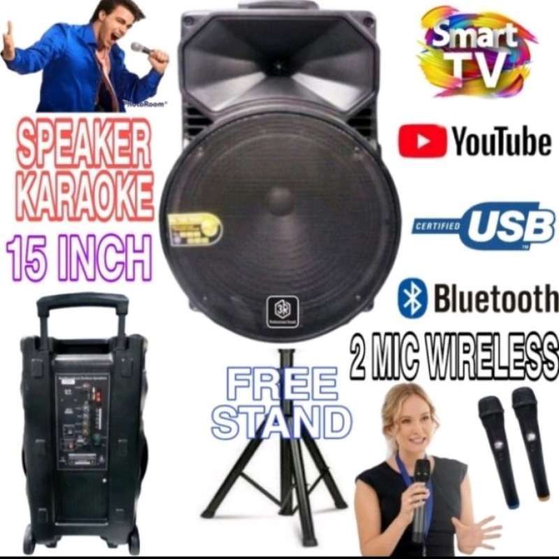 Speaker karaoke shop 15 inch