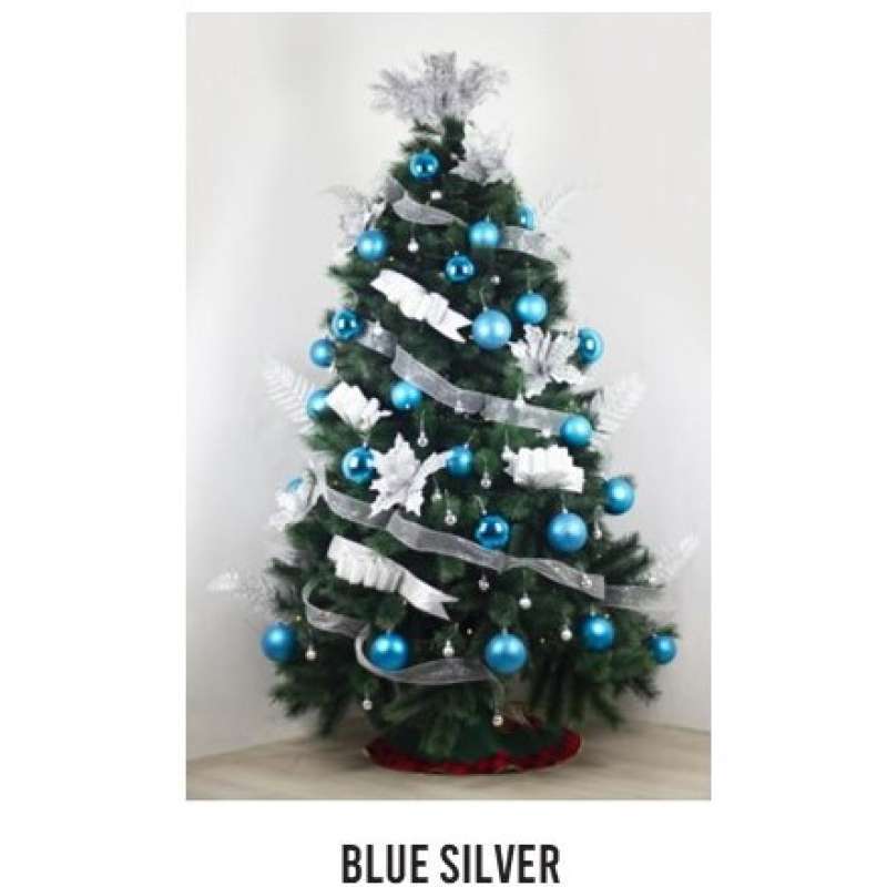 Dekorasi Natal Biru Jual Paket Hiasan Pohon Natal 10 Feet-Tema Warna - BLUE SILVER di Seller xoxotown - Kab. Tangerang, Banten | Blibli