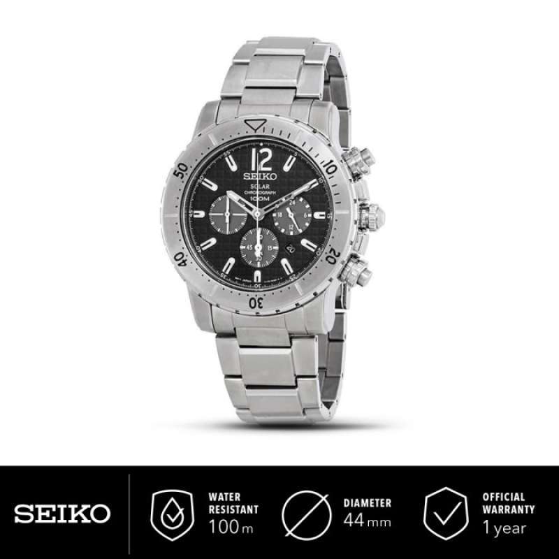 Jual Jam Tangan Pria Seiko Solar Chronograph SSC223P1 Stainless