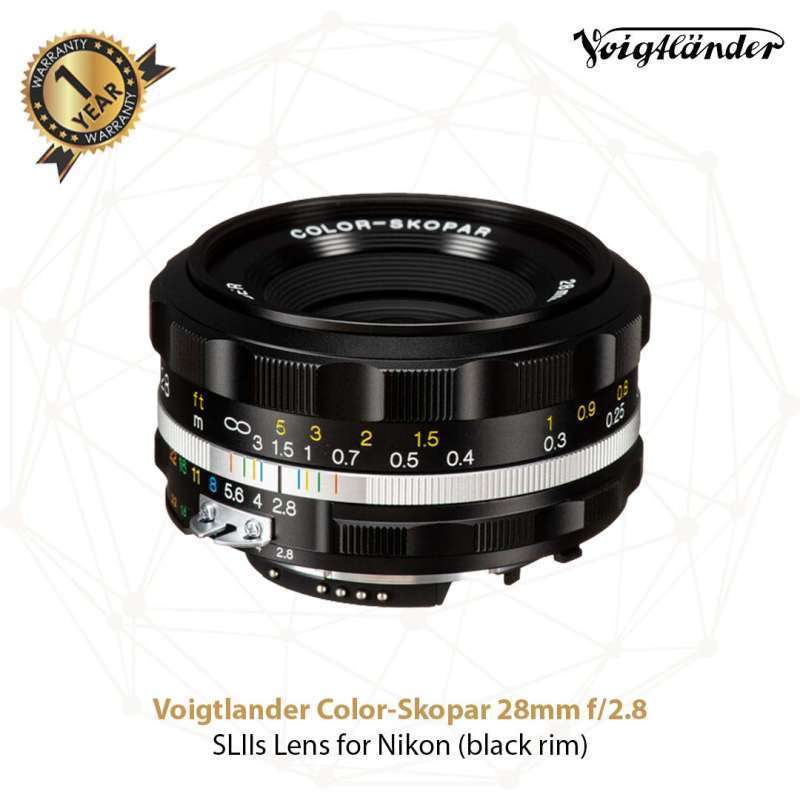 Jual Voigtlander 28mm Sl-ii S Ais Color Skopar For Nikon Ais