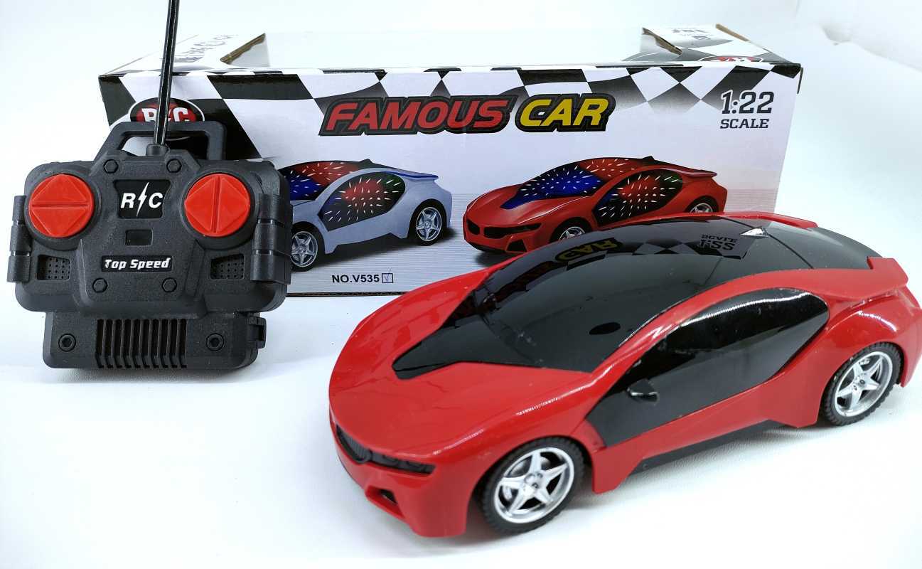 Jual Mainan Mobil Murah RC Famous Car Light Sport Merah di