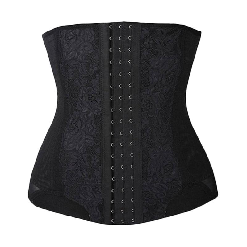 Jual Bluelans Tummy Belly Girdle Cincher Body Shaper Waist Trainer Slimming Belt Corset Women Black Murah Juni 2021 Blibli