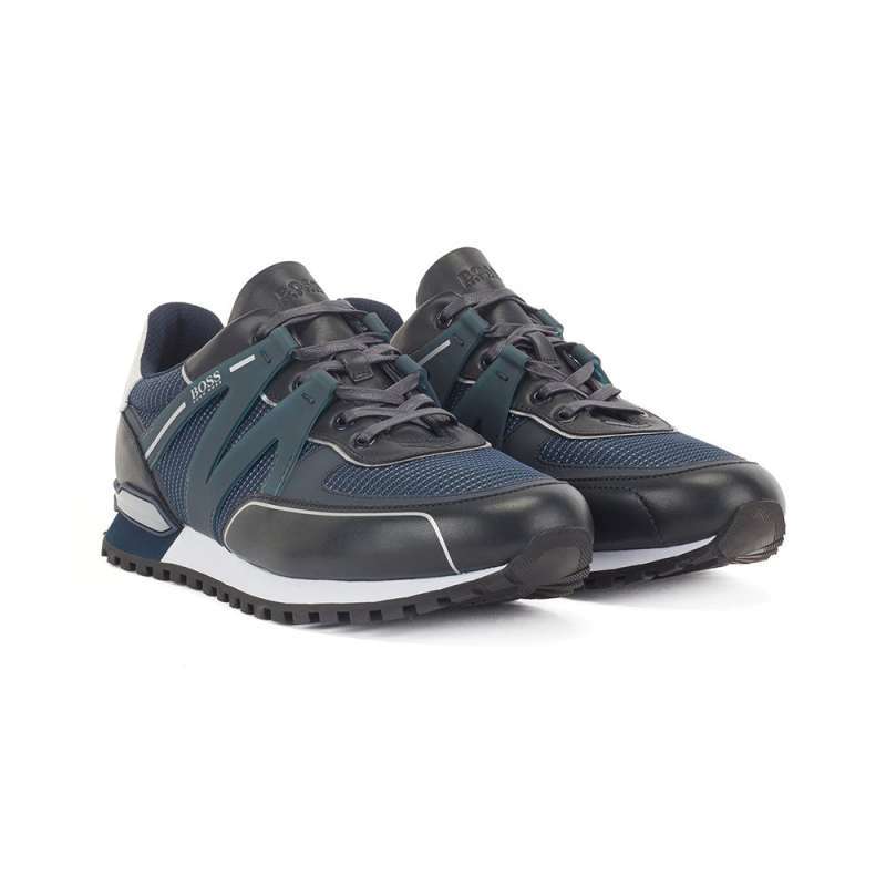 hugo open blue hybrid trainers