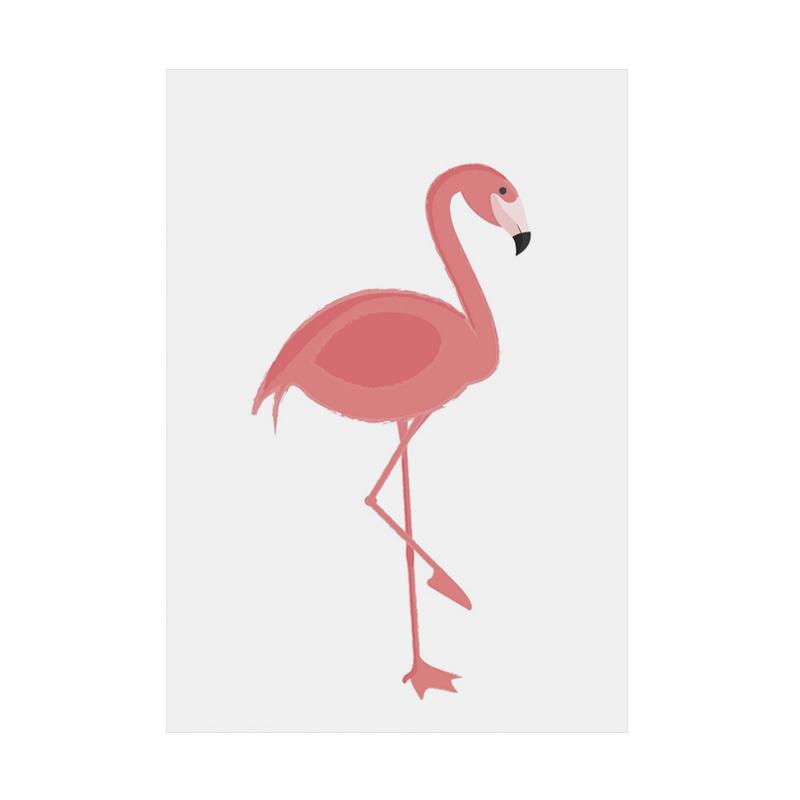 Jual Samju A24 Wallart Flamingo Pink White Hiasan Dinding Original Online Oktober 2020 Blibli Com