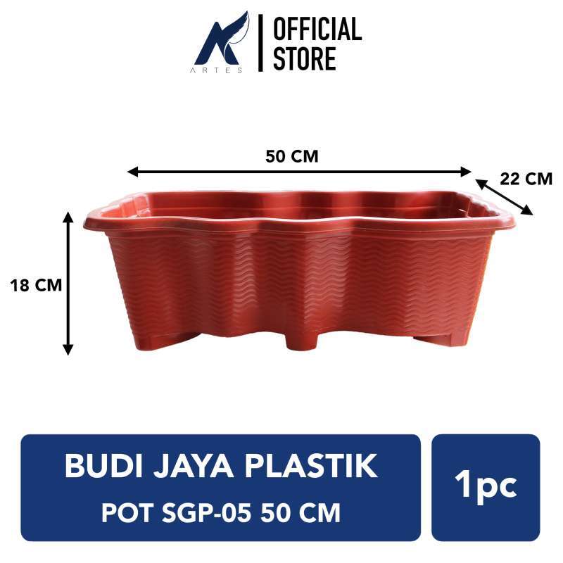 Jual Budi Jaya Plastik-Bjp Pot Sgp-05 Tanaman-Tumbuhan Hias-Bunga-Dll Warna  Hitam-Coklat-Putih Persegi Panjang 50 Cm-Centi - Cokelat Di Seller Artes  Official Store - Kota Bandung, Jawa Barat | Blibli