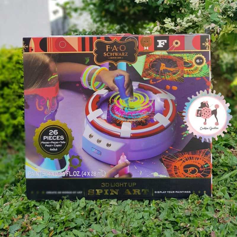 Fao schwarz 3d light up spin art 2025