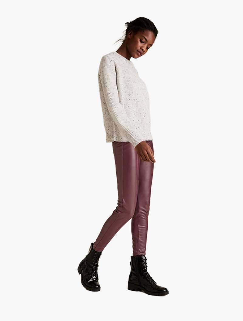 Faux Leather High Waisted Leggings 