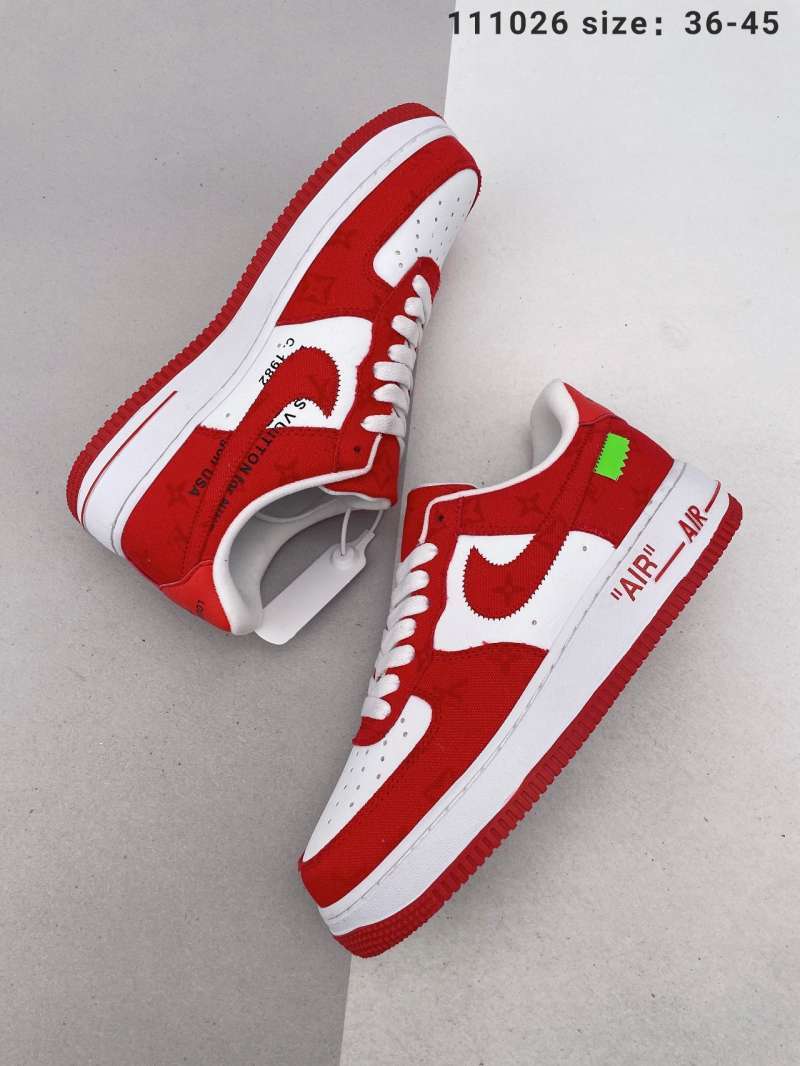 Jual The original last paper version is made of high-quality leather upper  material and built-in full-length Air sole unit Louis Vuitton x Nike Air  Force - 40 di Seller Li Liwei Shop 