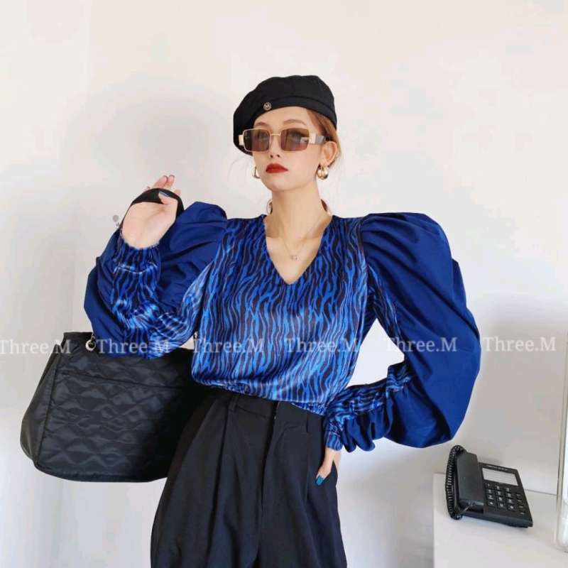 Promo Crop Top Import Long Sleeve Pufft 