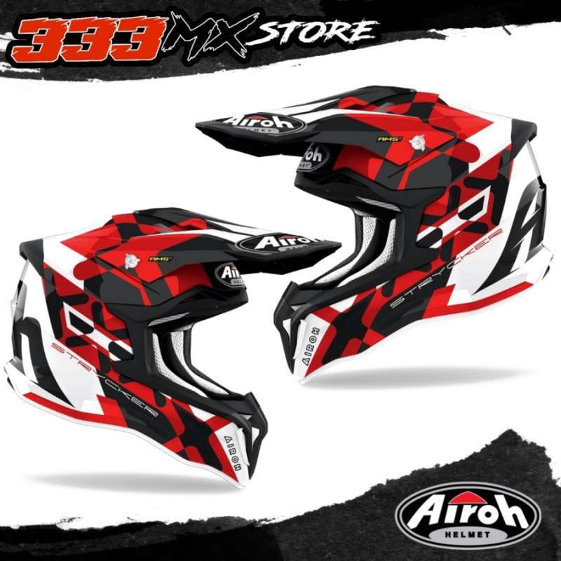Jual AIROH STRYCKER XX RED GLOSS 2022 HELM CROSS AIROH STRYCKER 2022 RED di  Seller 333MXSTORE - Kab. Bandung, Jawa Barat | Blibli