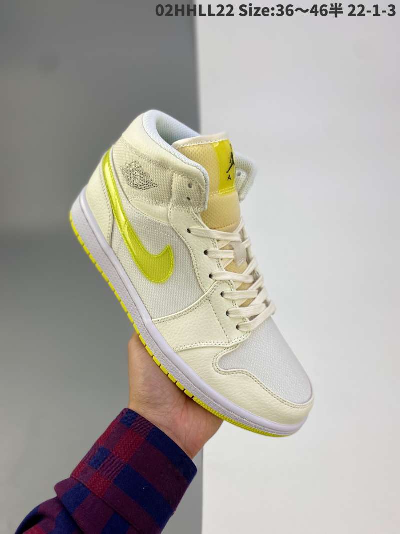 Jual Original The NIKE AIR JORDAN 1 Mid se voltage yellow medium top beige NIKE  AIR JORDAN AJ1 NIKE AIR JORDAN 1 generation NIKE AIR JORDAN AJ1 NIKE AIR J  di Seller