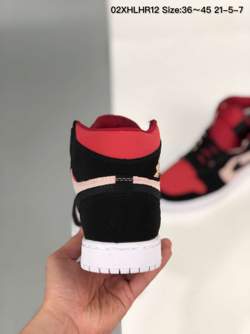 black jordans with red stitching