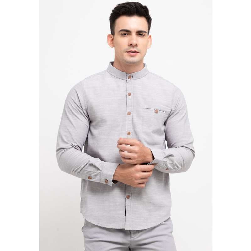 Next Level Grandad Collar Shirt D119A 