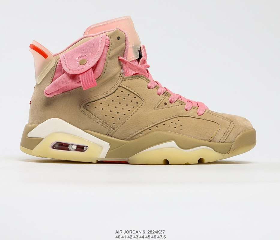 Jual Original NIKE AIR JORDAN Travis Scott x NIKE AIR JORDAN 6 Retro High  Top ATS co branded NIKE AIR JORDAN AJ6 NIKE AIR JORDAN 6th generation NIKE  AIR - 37 di
