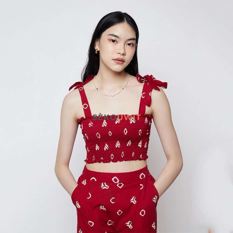 Jual Hibiscus Batik Jumputan Set Pants 