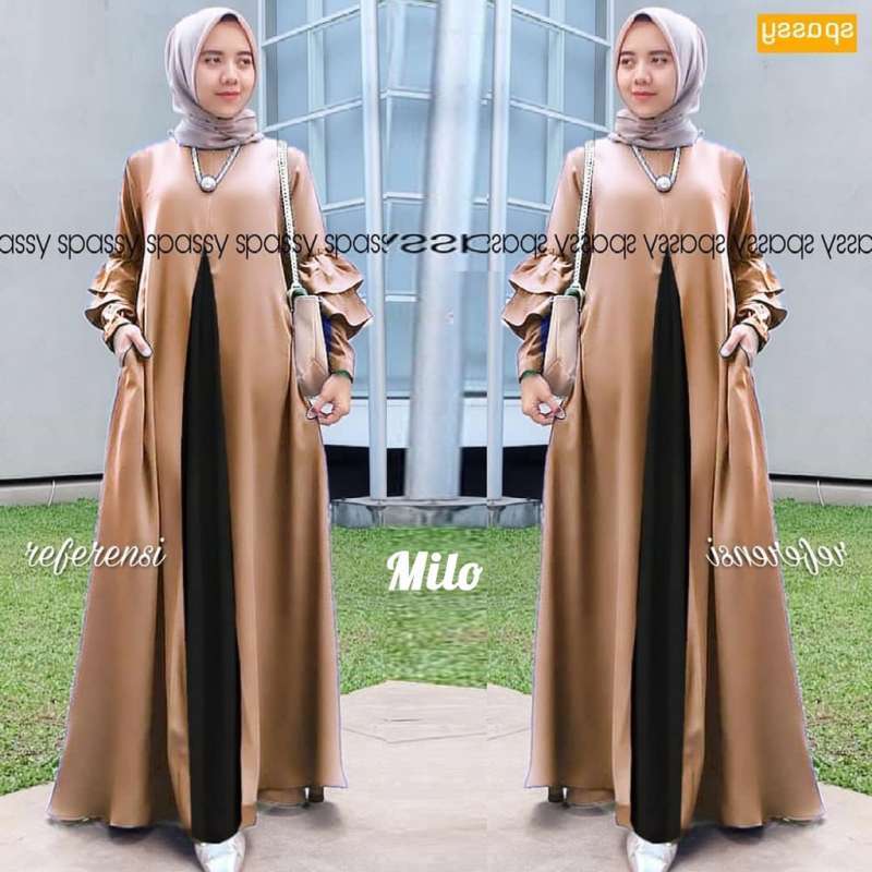 Model baju long dress outlet